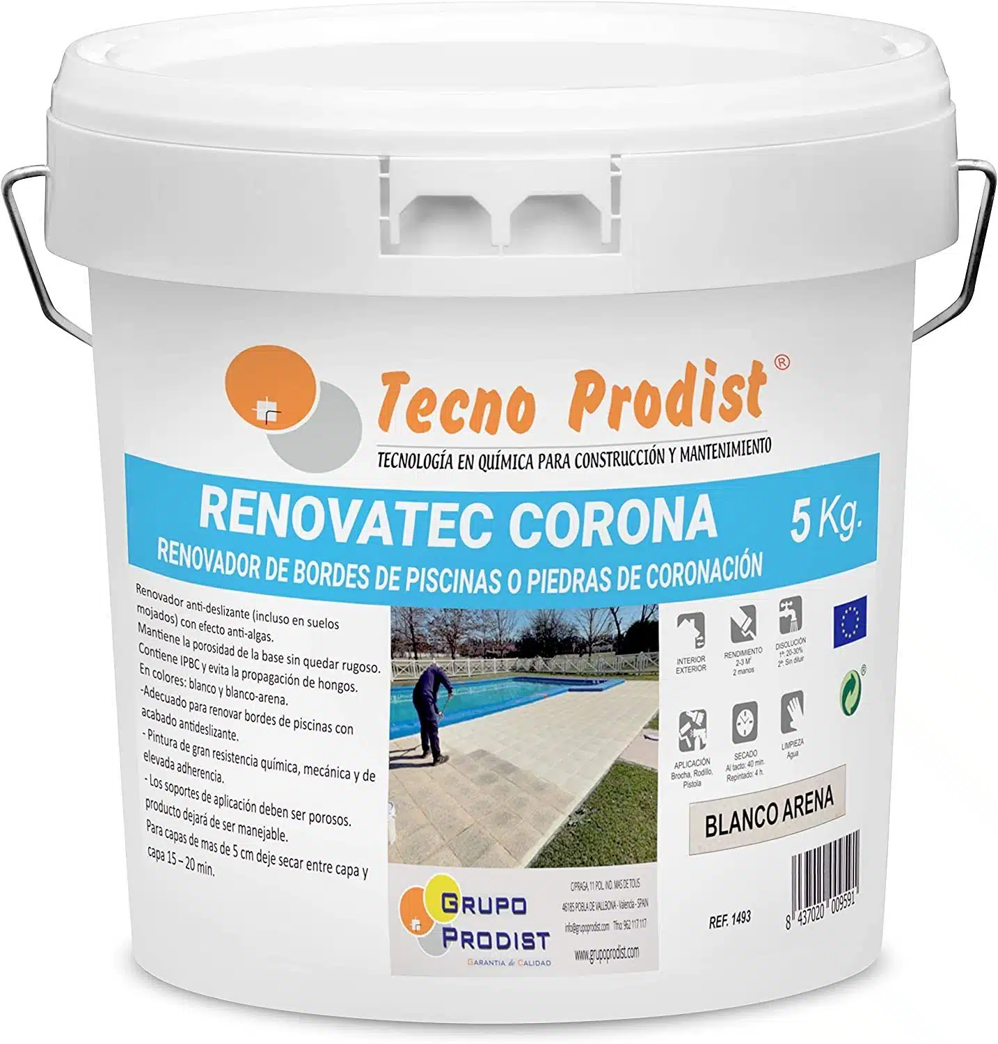 RENOVATEC CORONA • Pintura renovación bordes piscinas y piedra coronación - Imagen 2