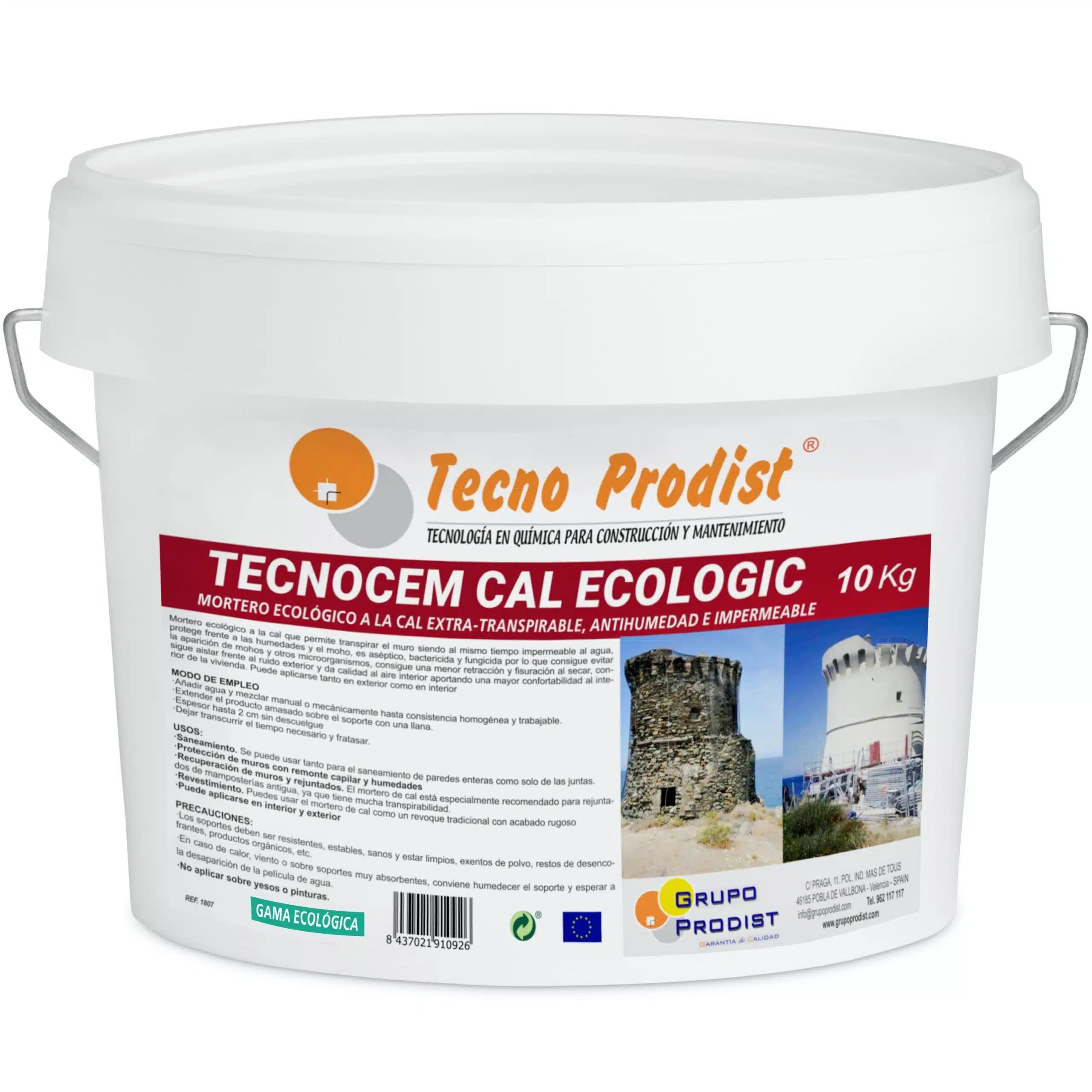 TECNOCEM CAL ECOLOGIC • Mortero antihumedad para interior y exterior, ecológico - Imagen 4