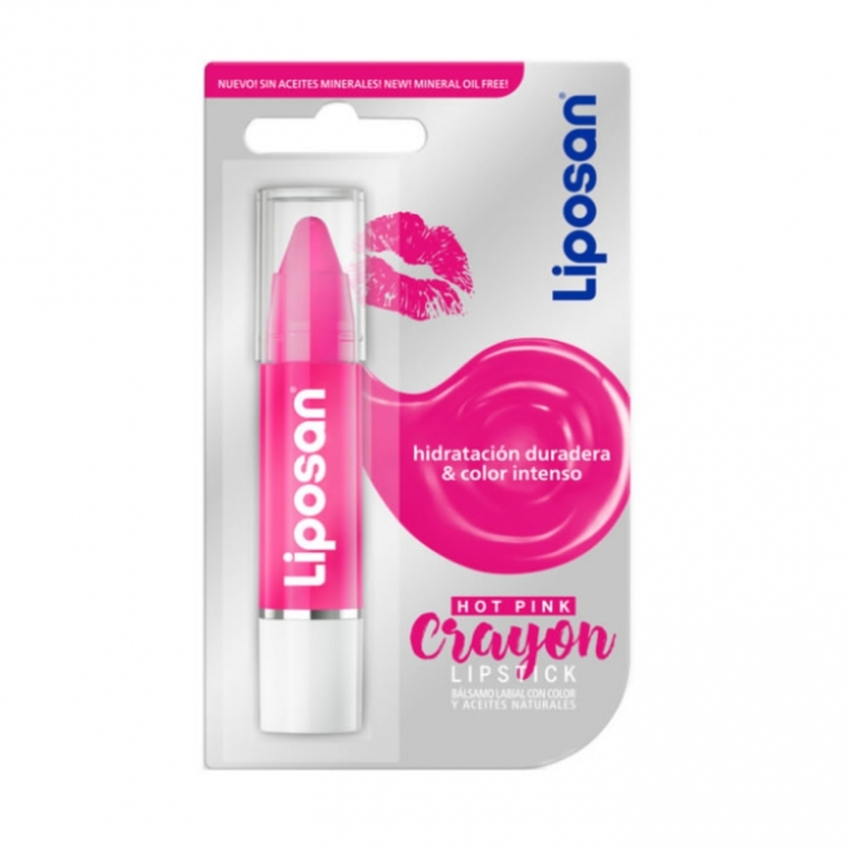 Bálsamo Labial Liposan Rosa Crayon – Hidratación y Color - Imagen 2